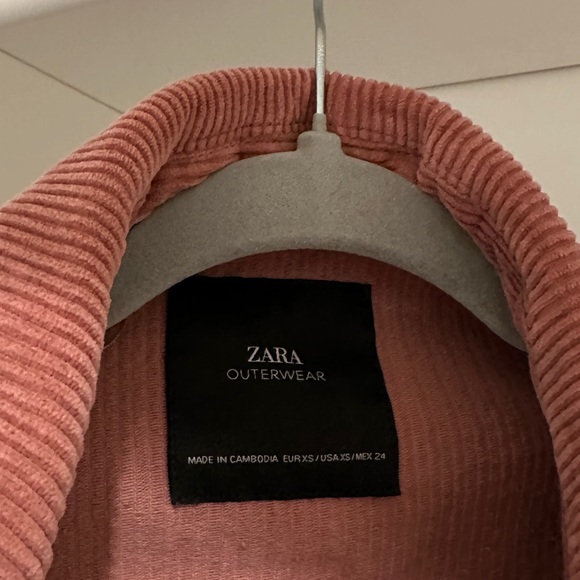 ZARA ribbed velour jaket - Picture 6 of 8